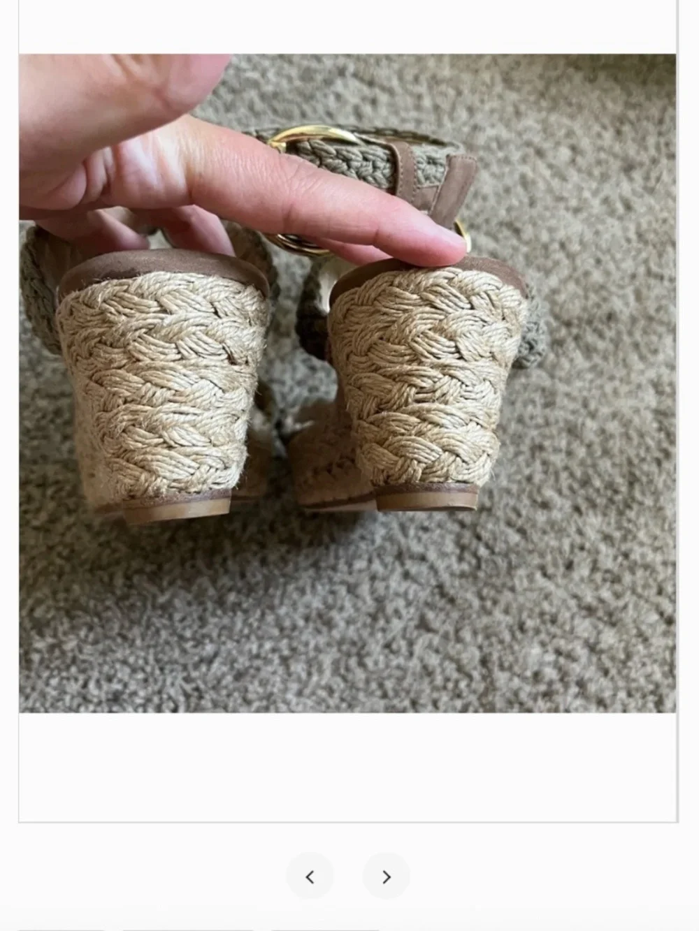 GREAT condition Stuart Weitzman Alex lo woven espadrille wedge